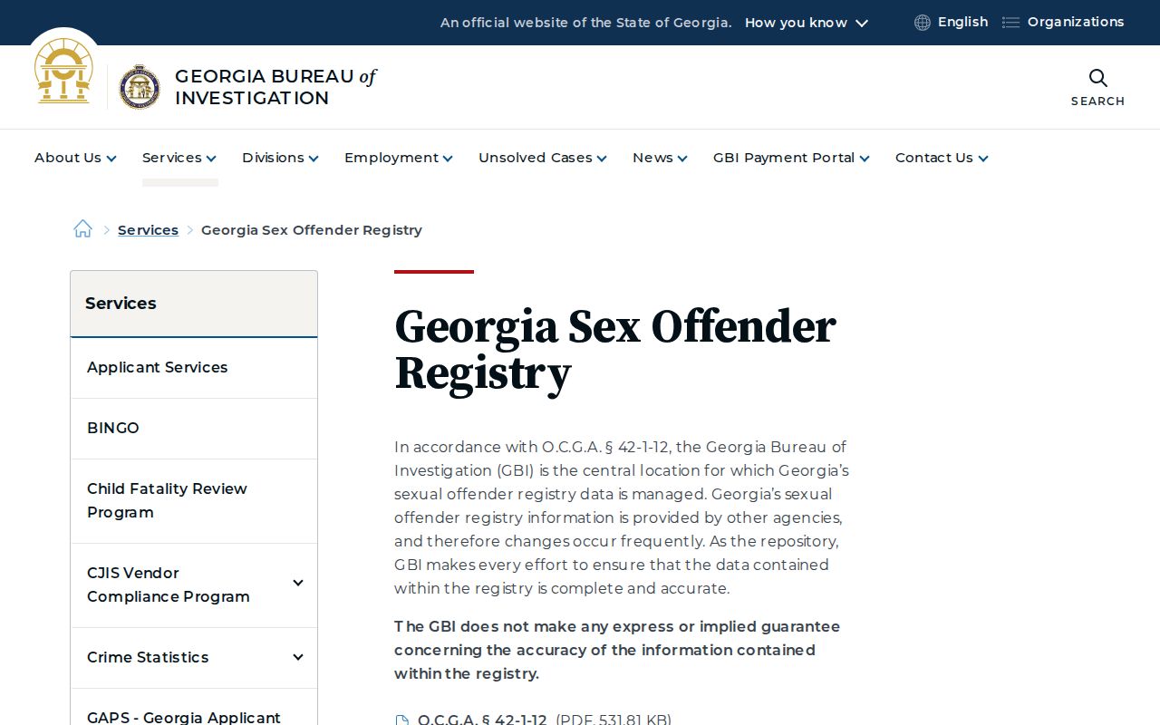 Marietta people search through the official Georgia state registry